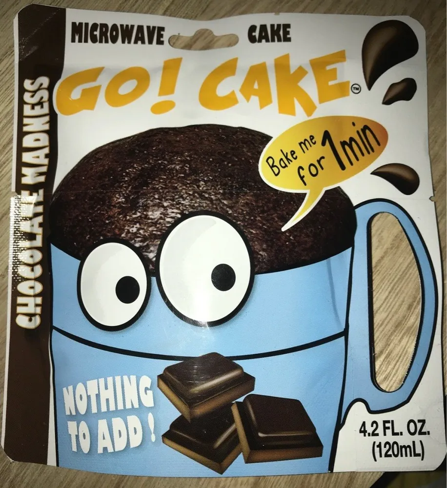 Go! Cake Cake Batter, Chocolate Madness, 4.2 Oz Pouch