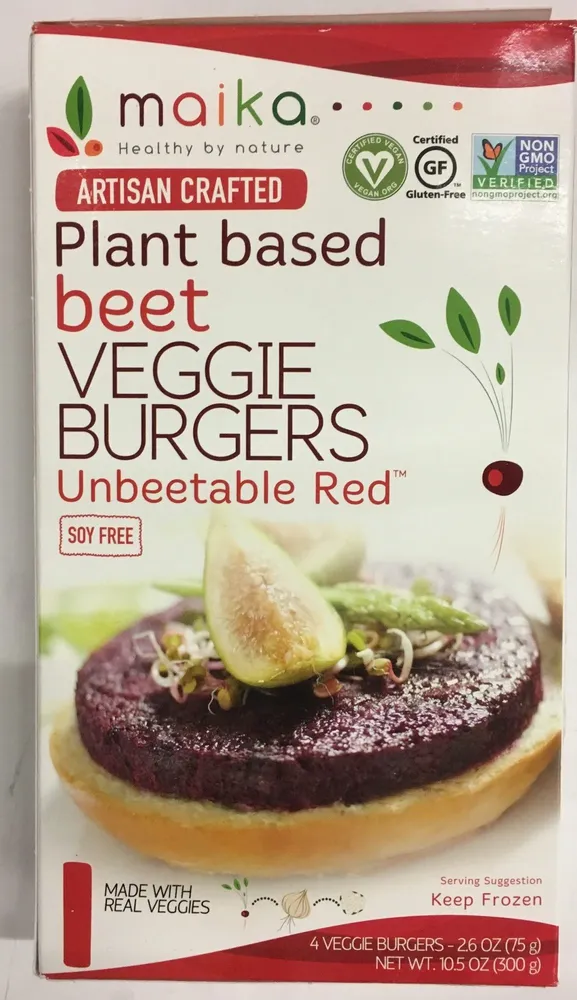 Maika, Artisan Crafted Veggie Burgers, Beet