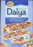 Flatbread plant-based chick'n, smoked bac'n&ranch style pizza