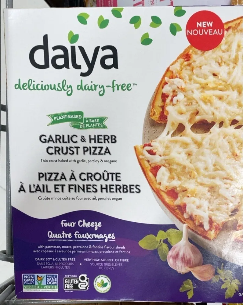 Garlic and herb crust pizza