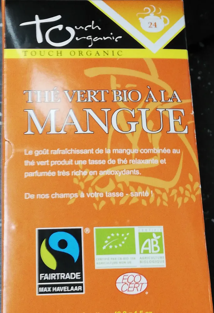Thé vert bio à la mangue