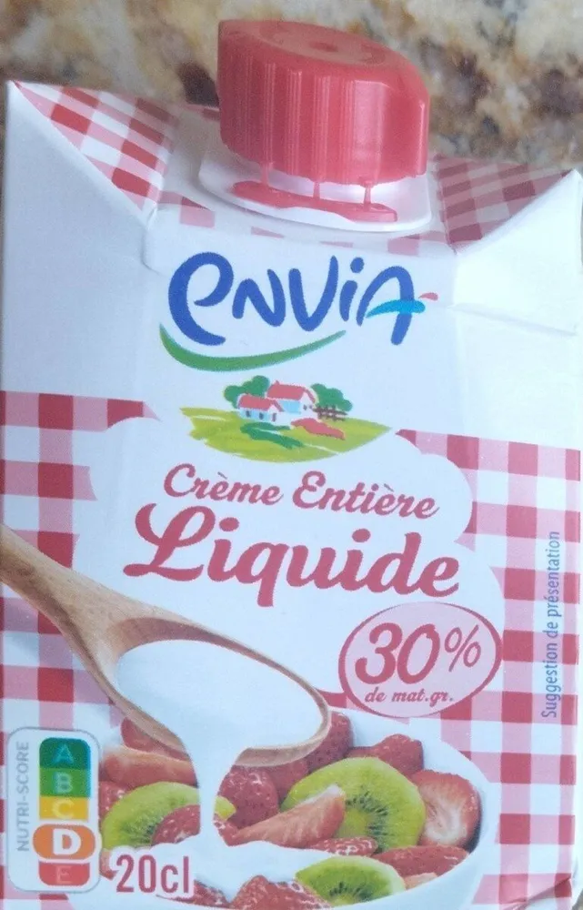 Crème entière liquide