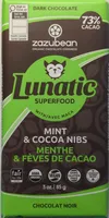 Dark Chocolate - Lunatic Superfoods with Mint & Cocoa Nibs