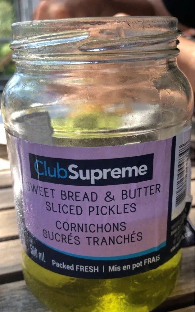 Cornichons sucrés tranchés