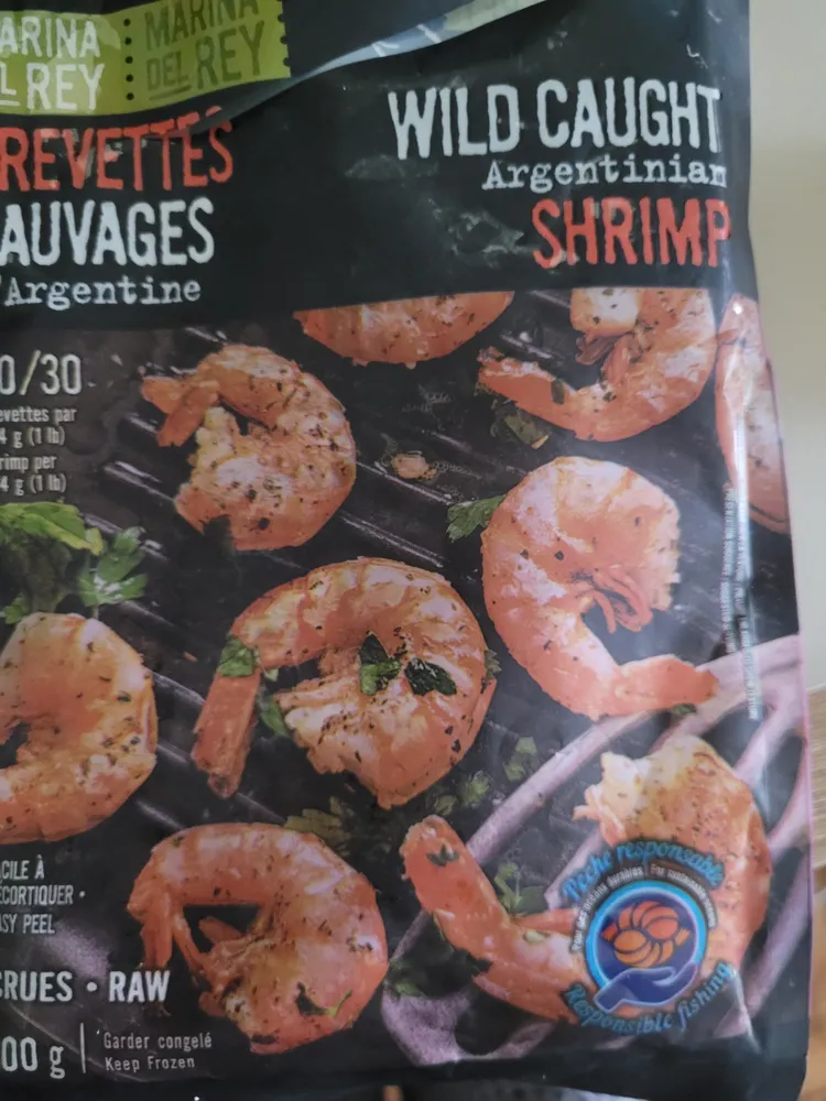 Crevettes sauvages d'Argentine