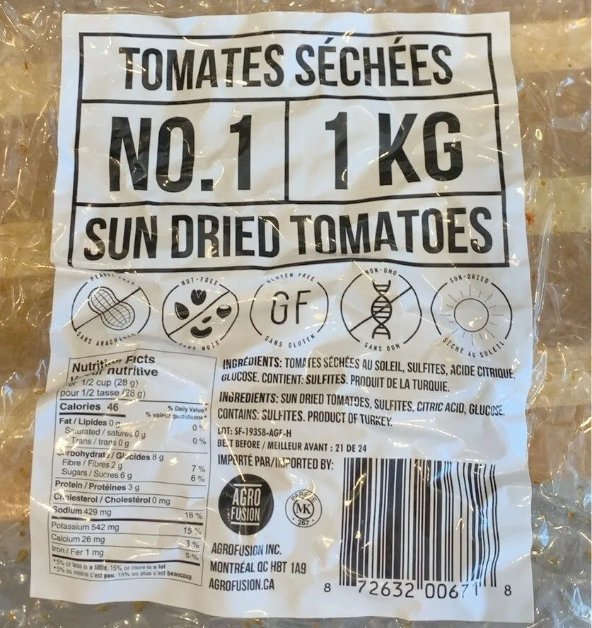 Tomates séchées