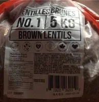 Lentilles brunes