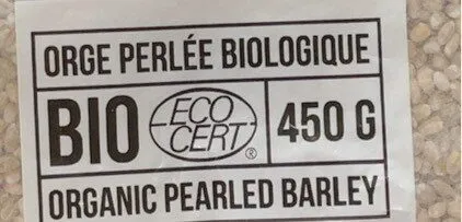 Orge perlee biologique