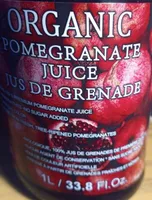 Organic pomegranate juice