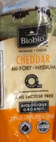Fromage Cheddar Mi-Fort Sans Lactose Biologique