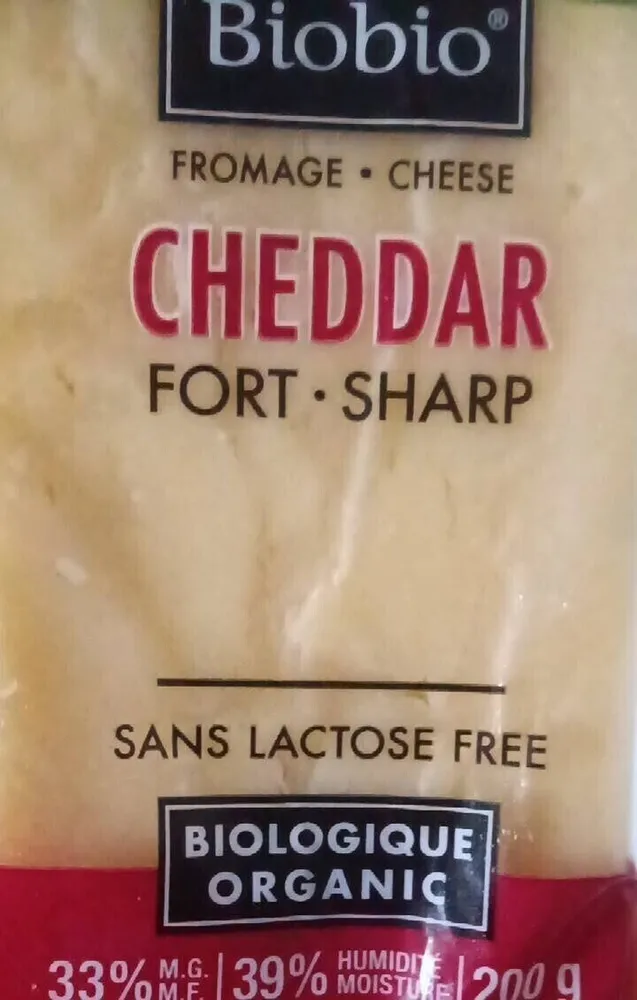 Cheddar fort biologique