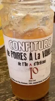 Confirure de poires à la vanille