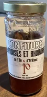 Confiture de fraises et rhubarbe