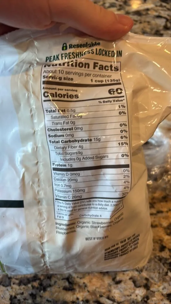 Organic Four Berry Blend