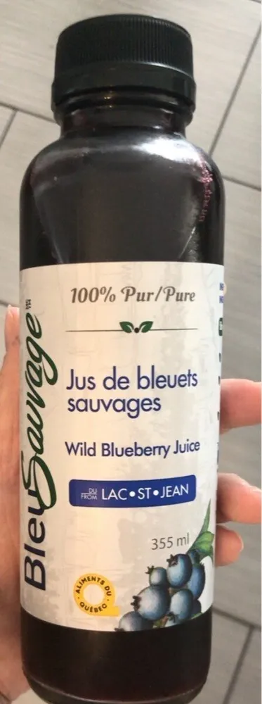 Jus de bleuets sauvages