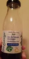 Jus de bleuets sauvages