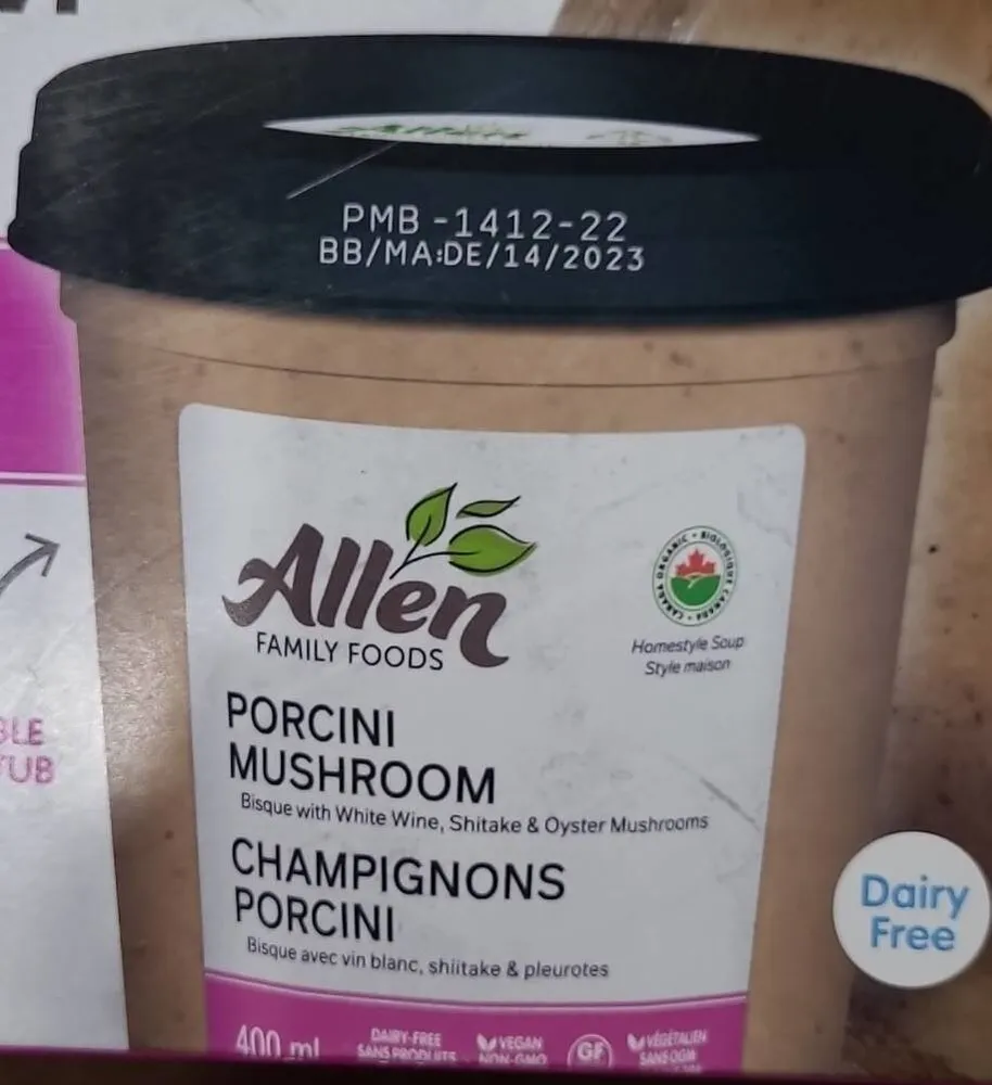 Porcine mushroom bisque