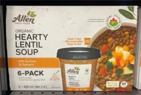 Organic Hearty Lentil Soup