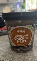 Mushroom, chicken and rice