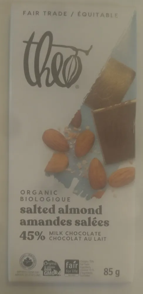 45% Salted Almond Milk Chocolate