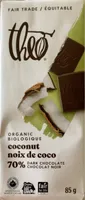 Chocolat Noir 70% biologique noix de coco