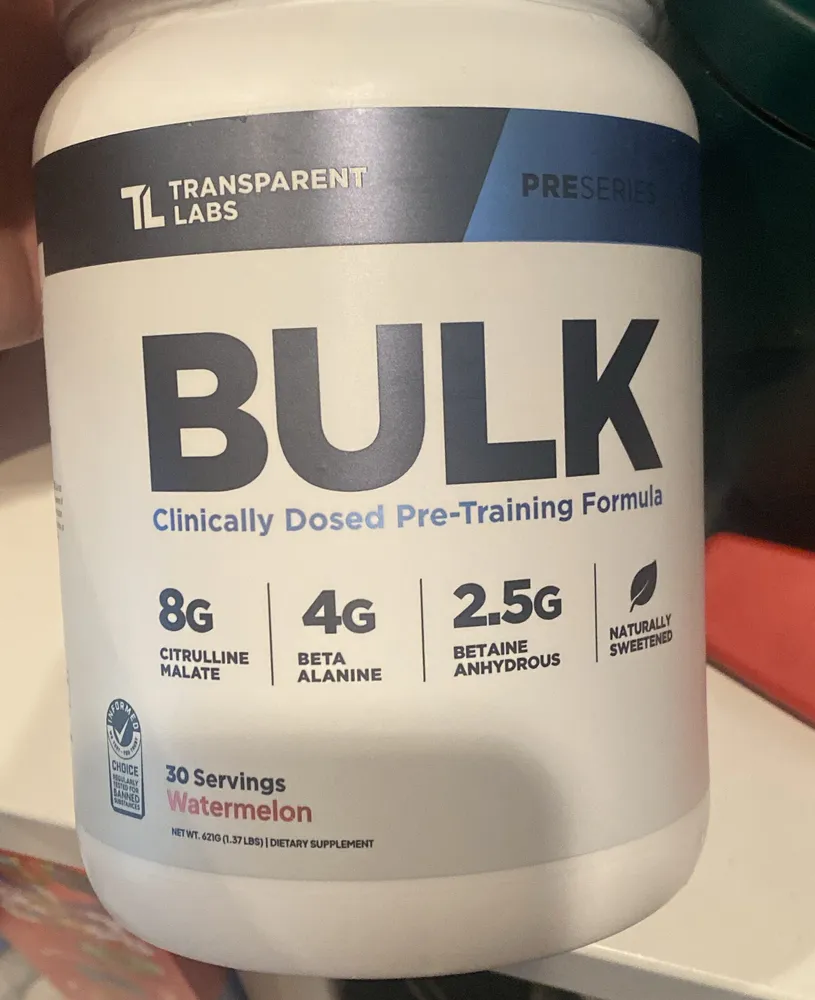 BULK Clinically Dosed Pre-Training Formula
