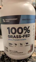 100% Grass-fed Whet Protein Isolate Chocolate Hazelnut Flavor