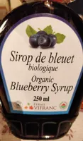 Sirop de bleuet biologique