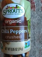 Chili Peppers Crushed, Organic