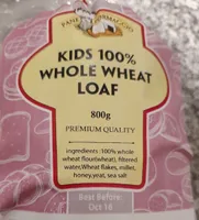 Kids 100% Whole Wheat Loaf