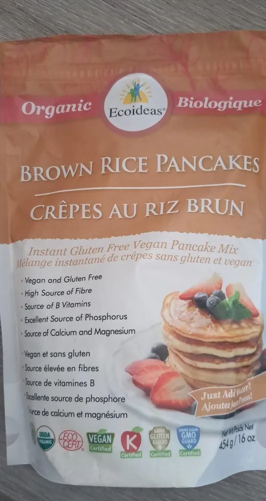 Brown rice pancakes