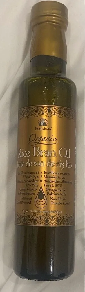huile de son de riz bio