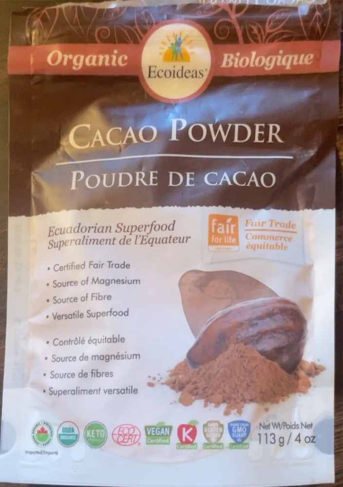 Poudre de cacao biologique