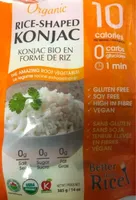 Konjac bio en forme de riz