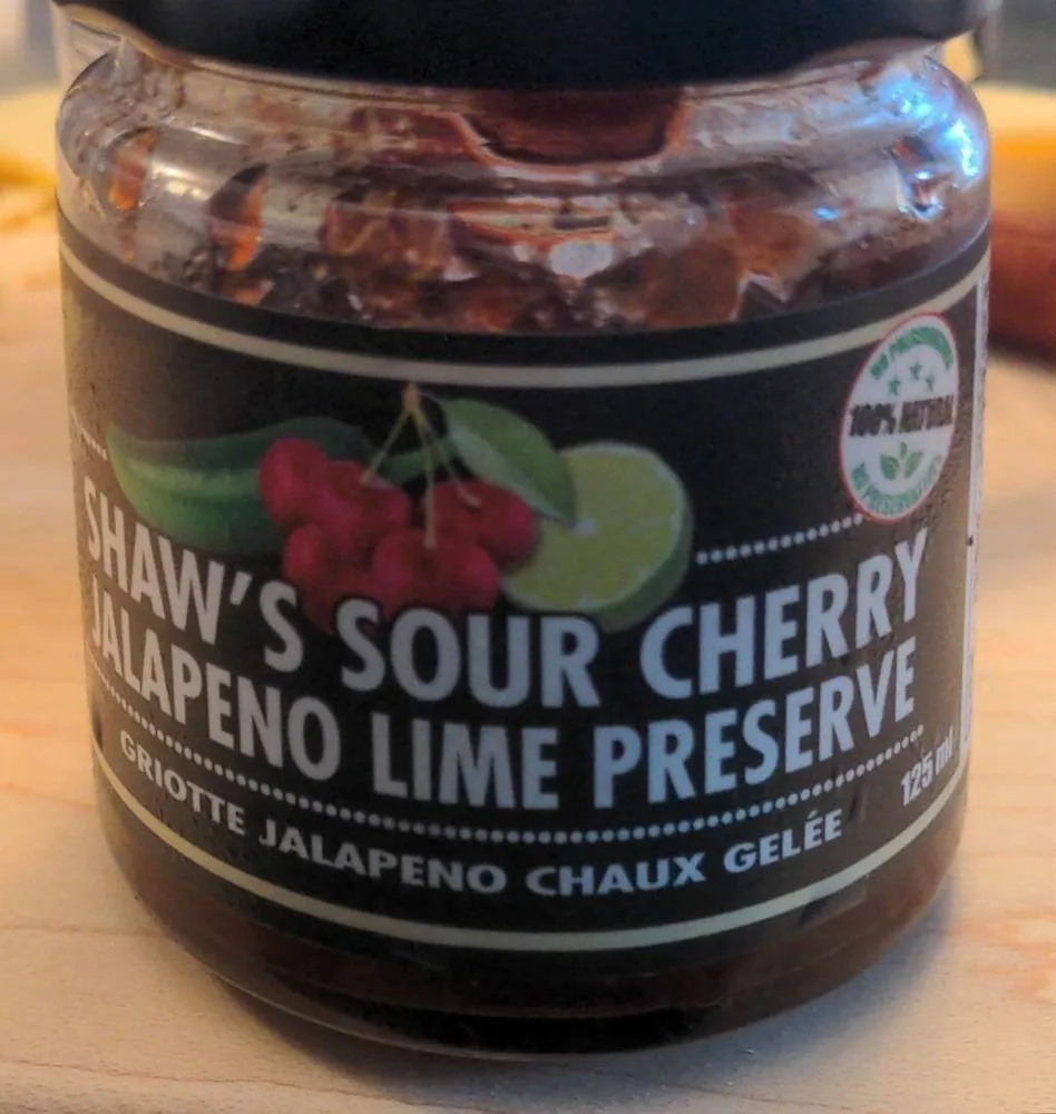 Sour Cherry Jalapeno Lime Preserve