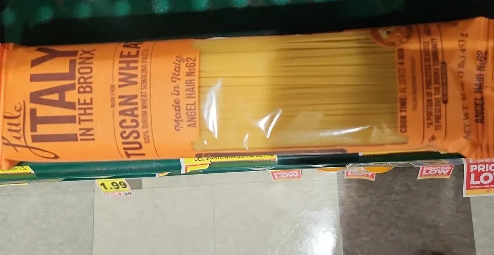 Angel Hair Pasta made from Tuscan Wheat