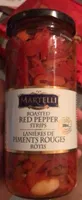 Roasted red pepper strips