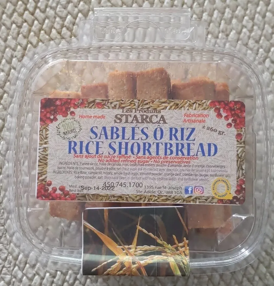 Sablés au riz