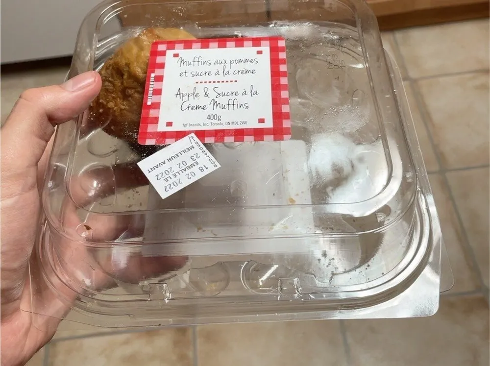 Muffins au pommes et sucre à la crème