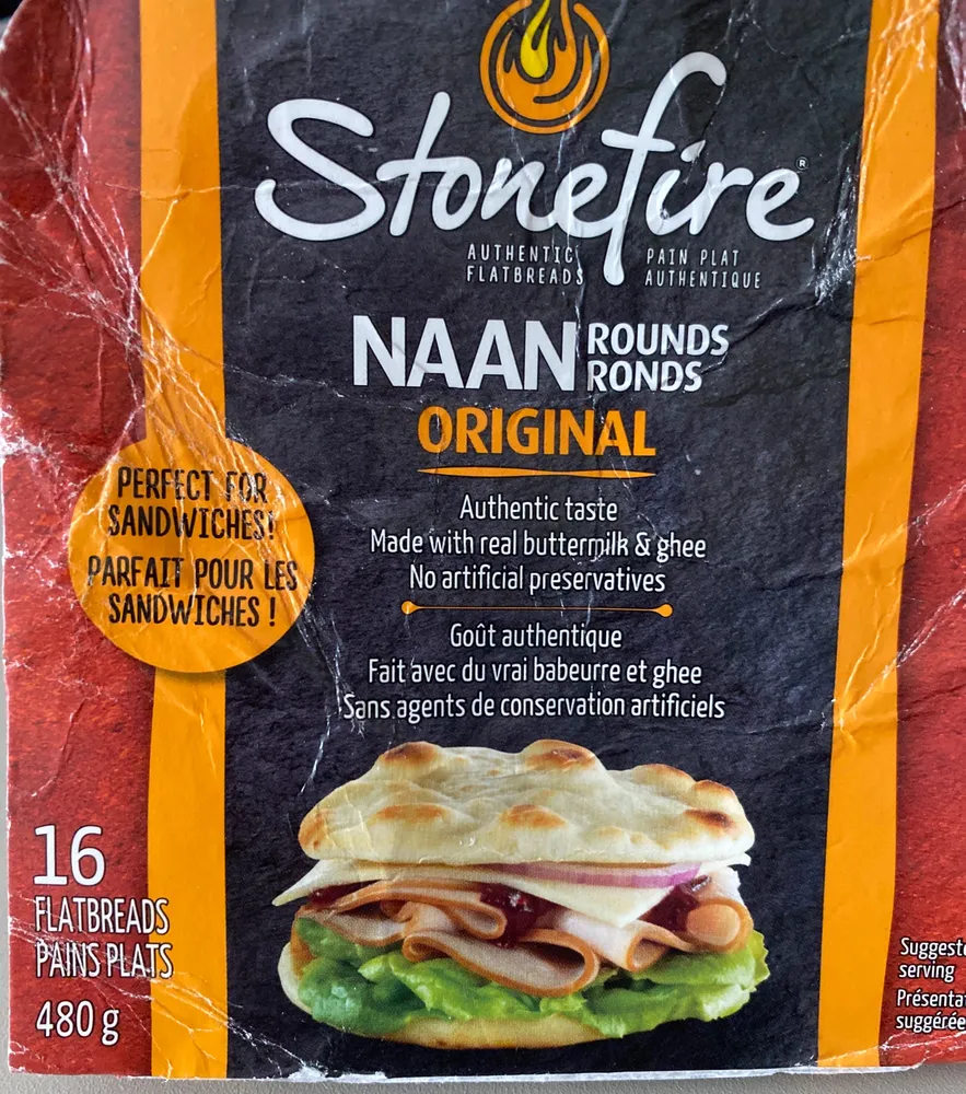 Naan Rounds 4” White