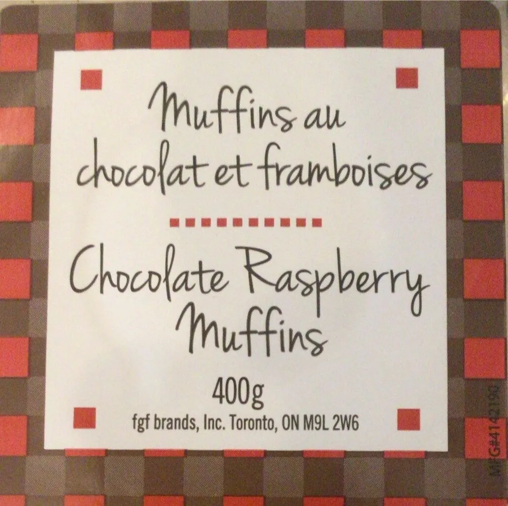Muffins chocolat et framboises