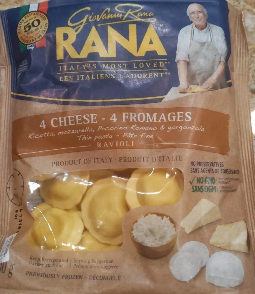 Raviolis 4 fromages