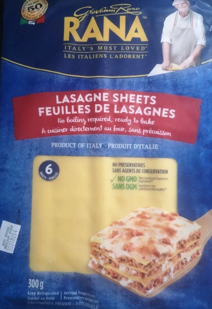 Feuilles de lasagnes