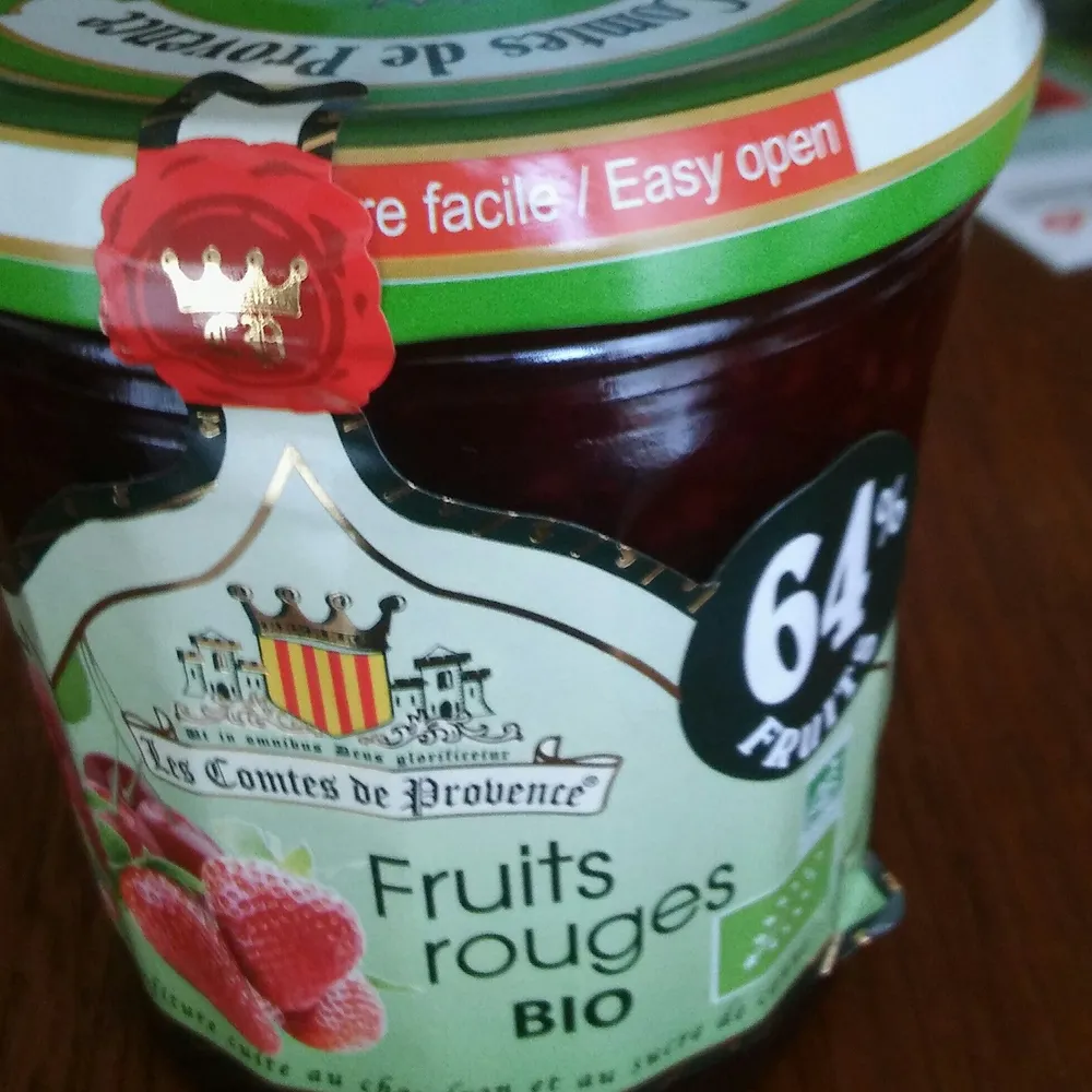 Confiture de fruits rouge Bio