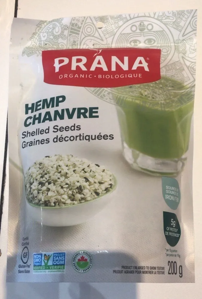 Prana Organic Shelled Hemp Seeds