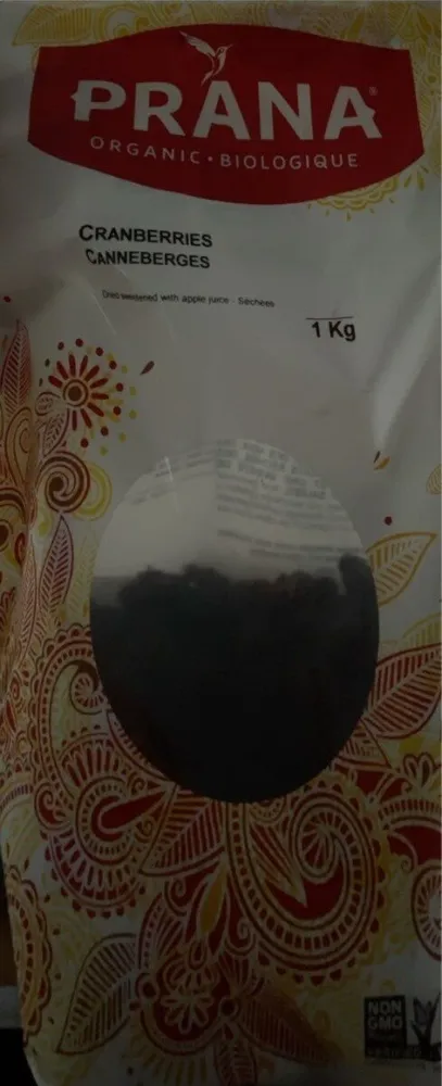 Organic Cranberries Sweetened with Apple Juice