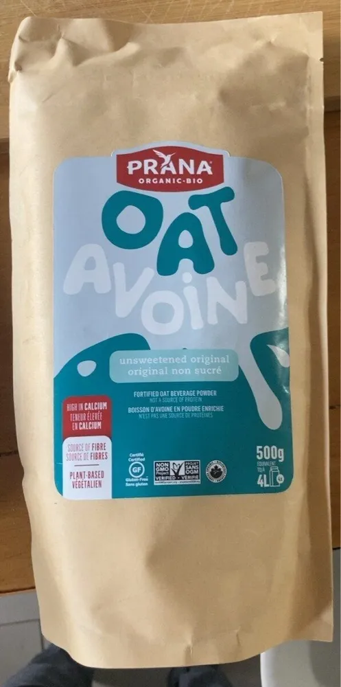 Unsweetened Original Fortified Oat Beverage Powder