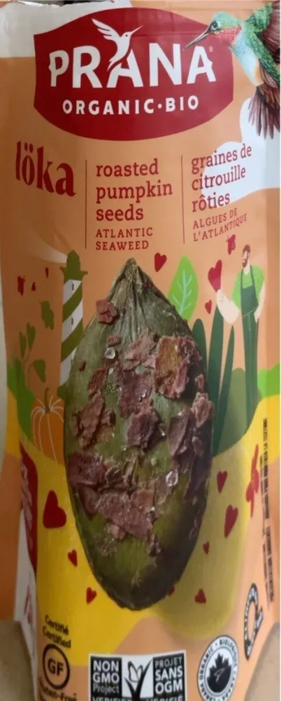 löka - roasted pumpkin seeeds Gaspésie seaweed