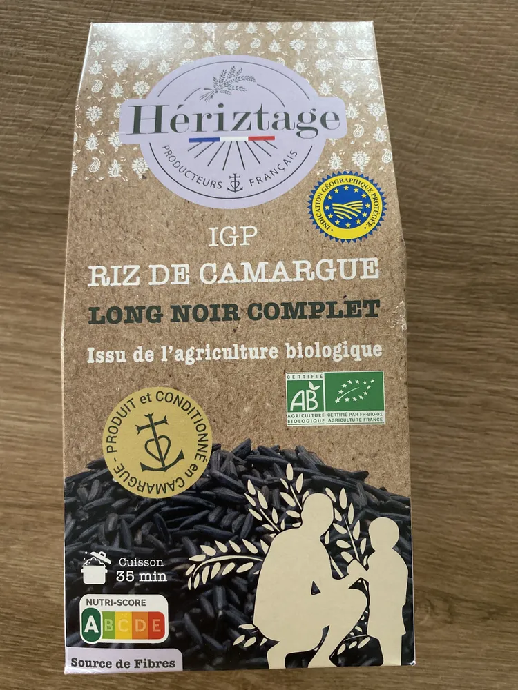 Riz de Camargue long noir complet