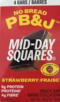 NO BREAD PB&J MID-DAY SQUARES STRAWBERRY/FRAISE SNACK BAR